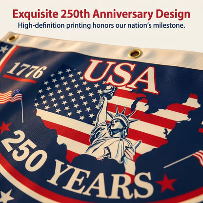 100% Veteran Owned / Handcrafted in USA-250th Anniversary Banner