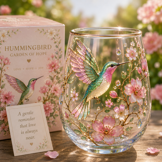 🌸Limited Edition 2026 Hummingbird Morning Bliss Glass Cup☕
