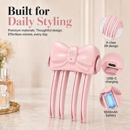 💥Last-Day Sale！Surprise 50% Off！🔥Shape in 3 Seconds！👱‍♀️High Cranial Top Magic Tool！Rechargeable Volumizing Root Lift Clip