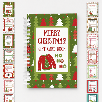 🎁70% OFF!!!-Ready for Christmas!🎅Christmas Gift Card Book, DIY Spiral-Bound Christmas Gift Card Holder Book🎁Personalized Xmas Gifts for Family, Festive & Party Supplies