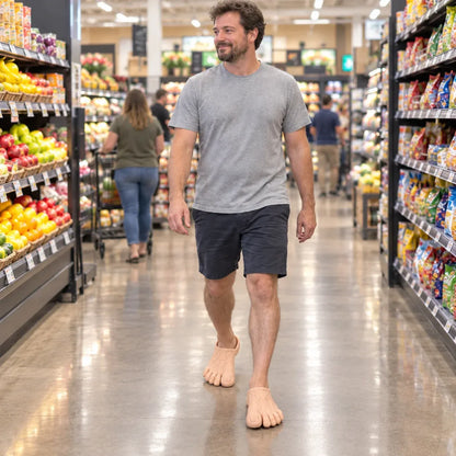 👣Giant Toe Slippers – Funny Realistic Foot Slides