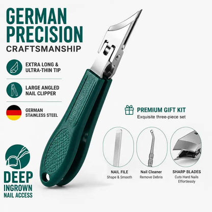 Three-Piece Set of Beak-Shaped Nail Clippers with Ergonomic Design