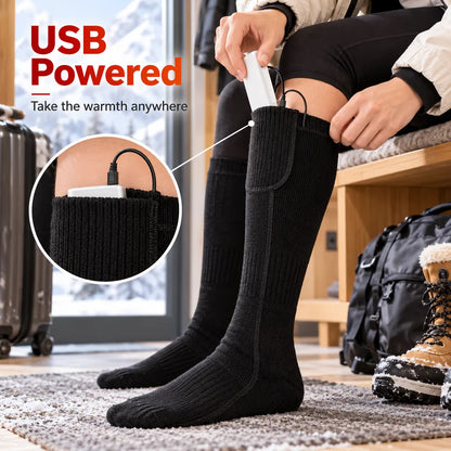3-Step Temp USB Charging Foot Warm Stockings