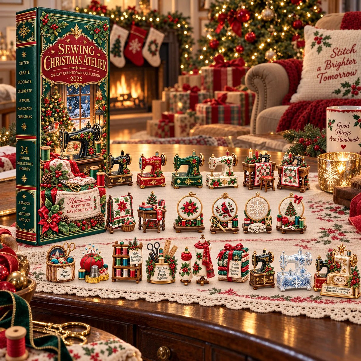 🎄2026 Christmas Sewing Room – 24 Tiny Treasures for Makers