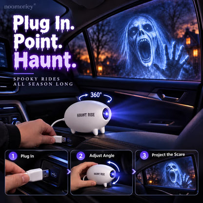 🎃 Halloween Window Projector 👻 12 Spooky Films USB Powered Holiday Decor