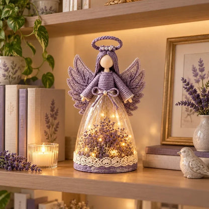 ⏳ Last Day 49% OFF – 👼 Blooming Guardian Angel Light | Floral Angel Figurine with Warm LED Glow in Lavender, Rose & Sage for Bedside Tables, Shelves & Meaningful Gifts ✨