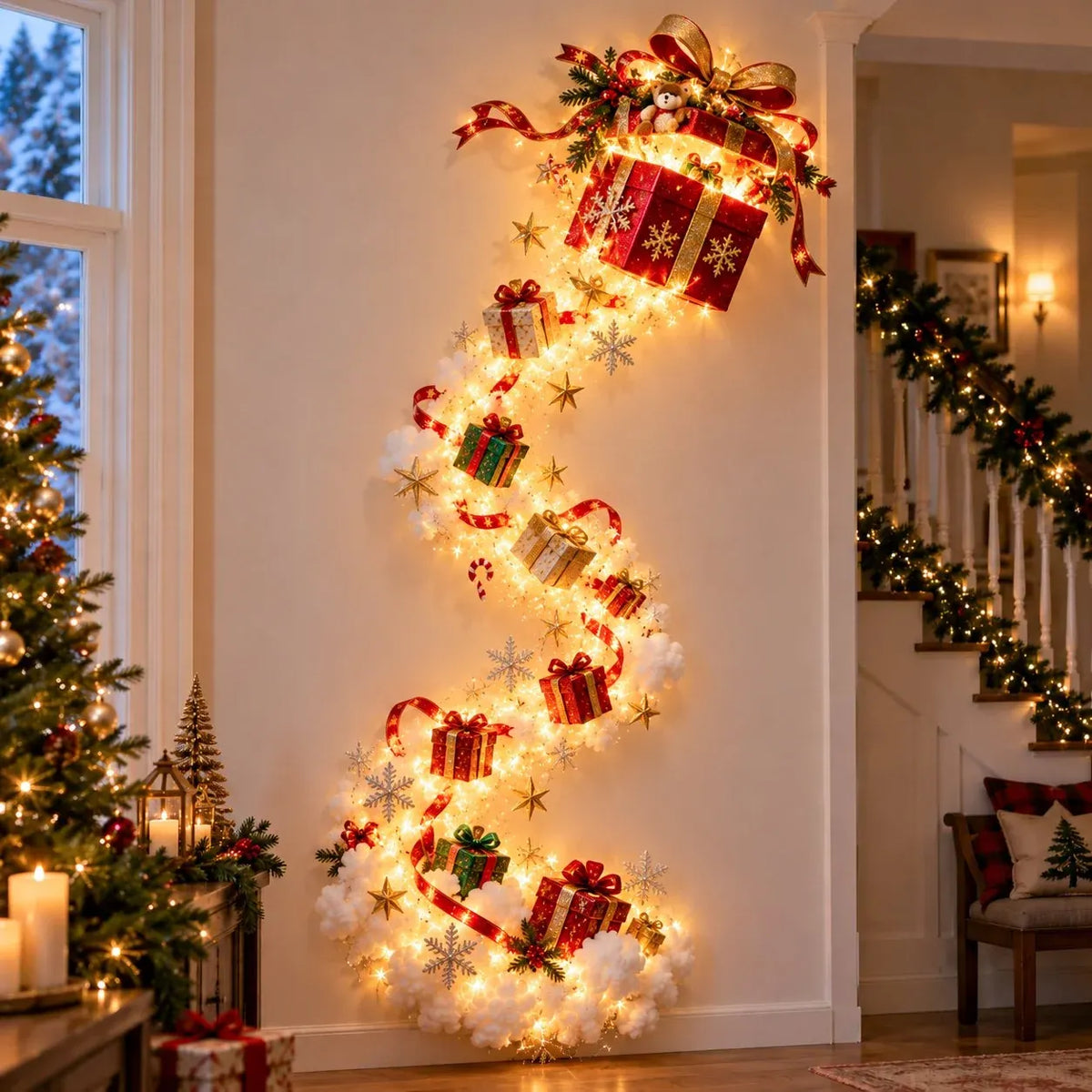 ✨Christmas Magic Trail Wall Light - A Little Christmas Magic, Right on Your Wall🎄