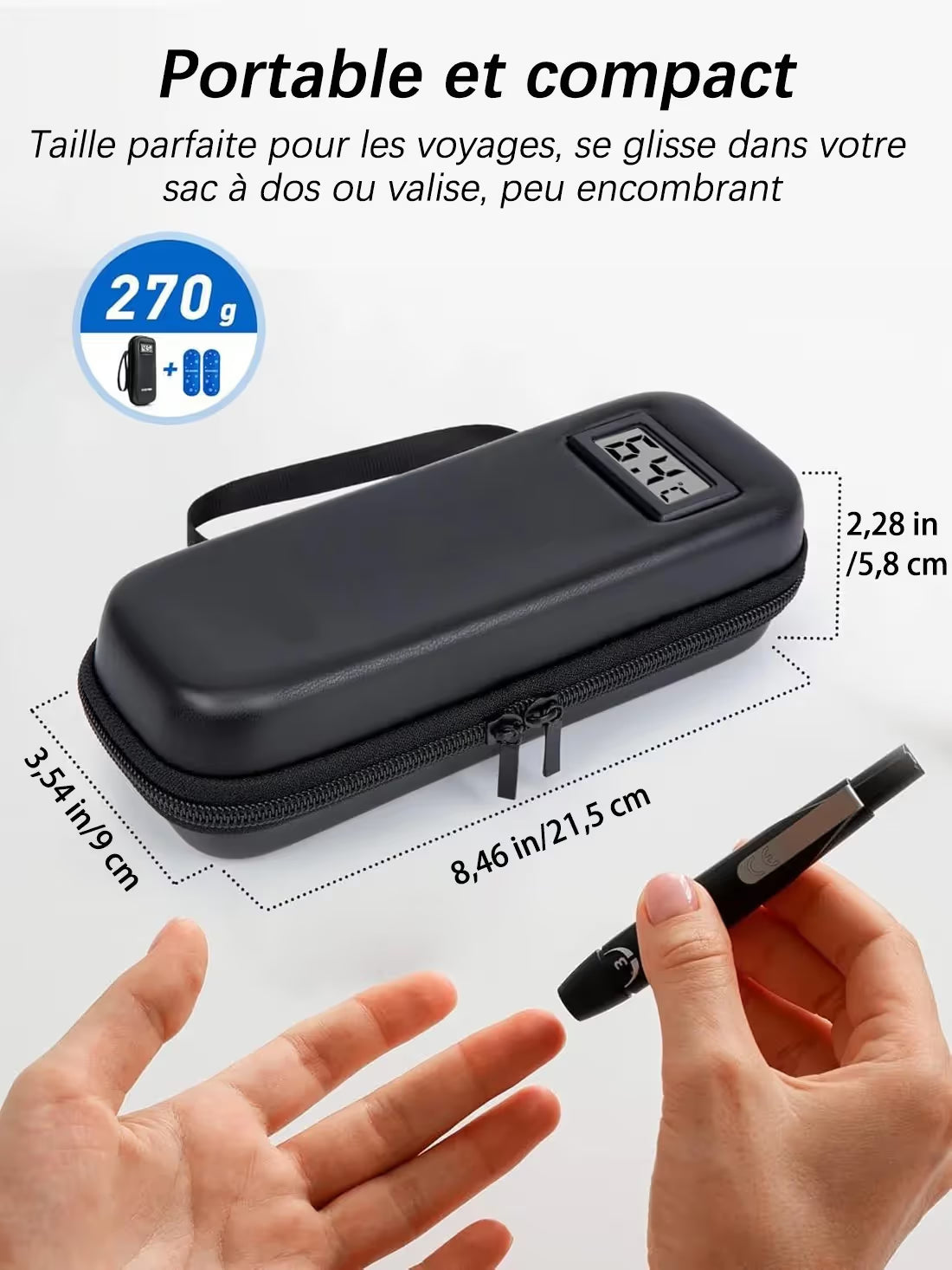 🔥Refrigerant travel kit for insulin with temperature display Temperature monitoring in real time