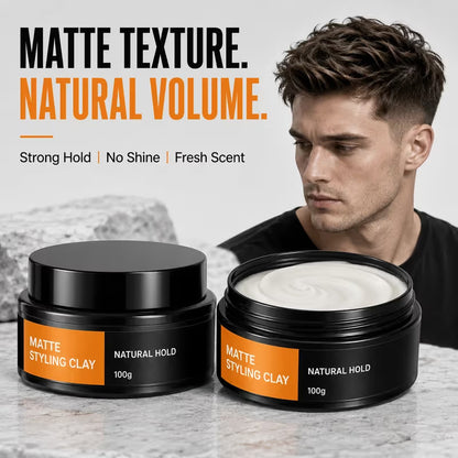 Men's Lightweight Strong Hold Hair Styling Clay