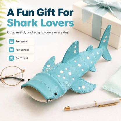 🔥Last Day 49% OFF - 🦈🌊Cute Shark Glasses Case | Shark-Shaped Storage Pouch For Everyday Essentials