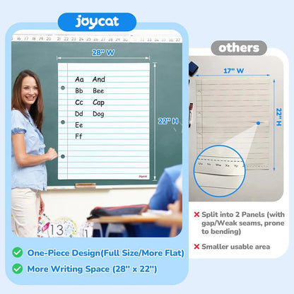 Giant Magnetic Notebook Paper, 22 x 28 Dry Erase Lined Sheet