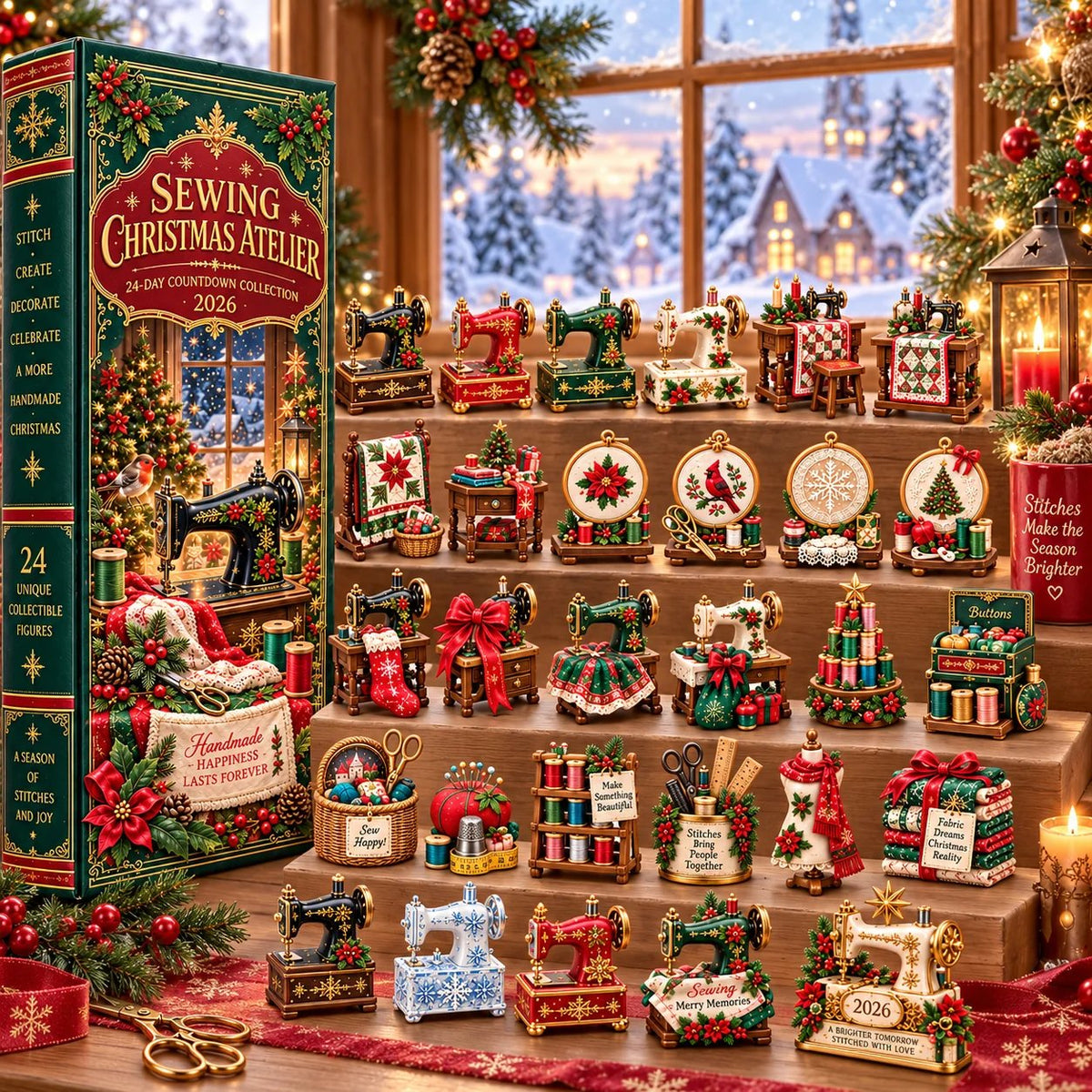 🎄2026 Christmas Sewing Room – 24 Tiny Treasures for Makers
