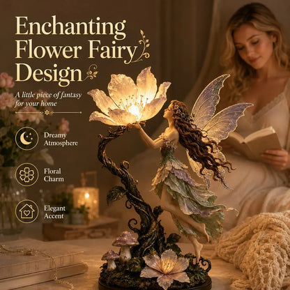 🌙 ✨ Fairy Flower Night Light – Modern Decorative LED Lamp For Cozy Home Space