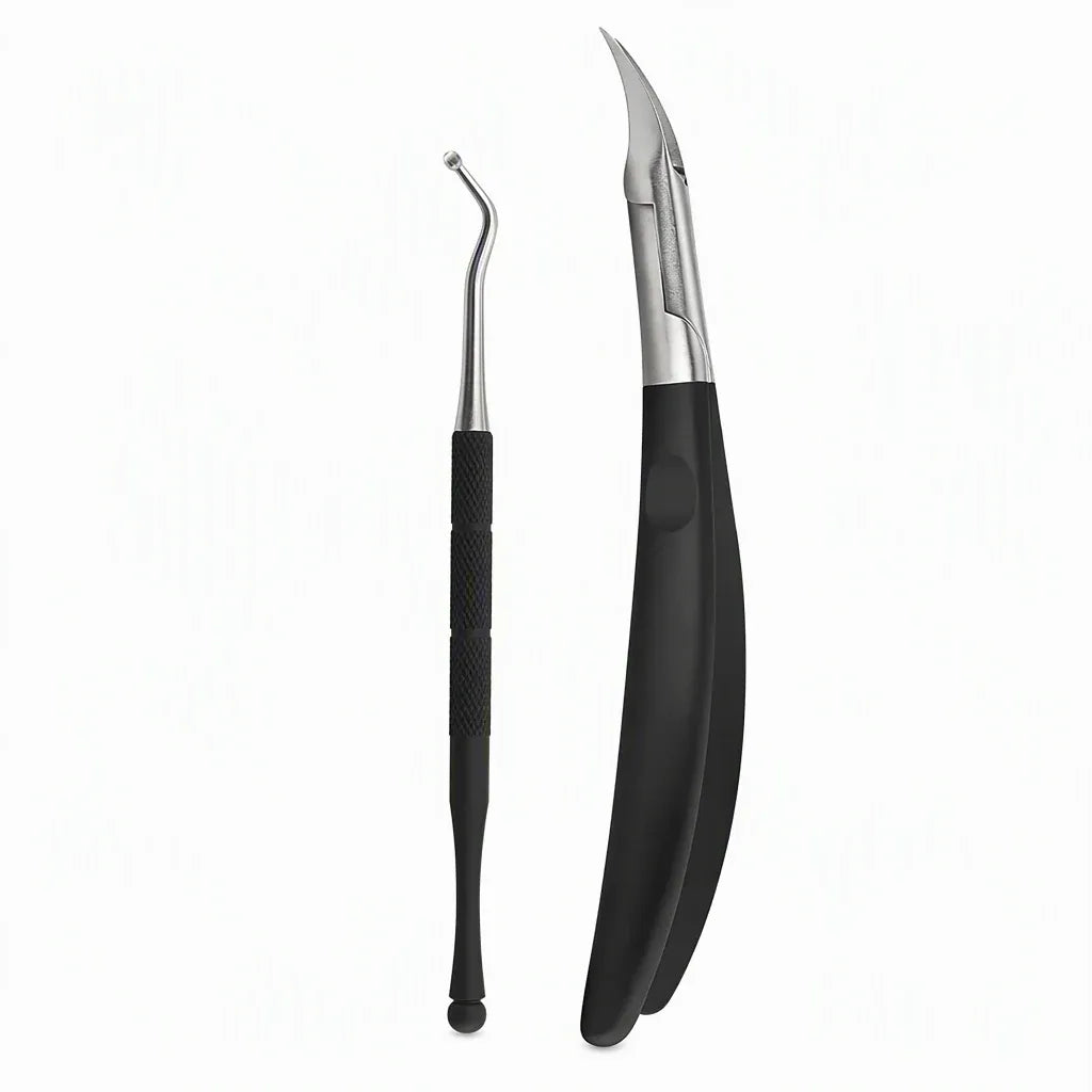 📢50% OFF !! ⏰Stainless Steel Ingrown Toenail Clipper and Dead Skin Nipper 2 Piece Manicure Set
