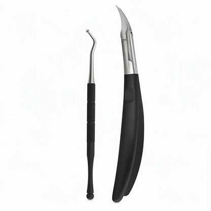 📢50% OFF !! ⏰Stainless Steel Ingrown Toenail Clipper and Dead Skin Nipper 2 Piece Manicure Set