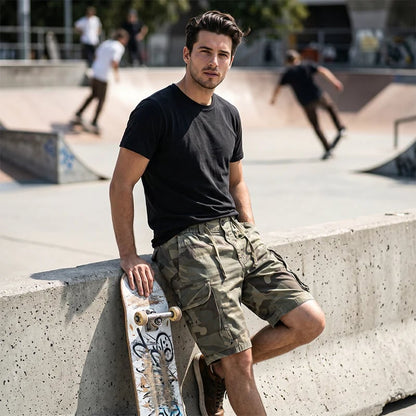 🩳 LIMITED-TIME 50% OFF! ✨ Men's Casual Relaxed Fit Cargo Shorts – Multi-Pockets, Breathable, Rugged 🌲