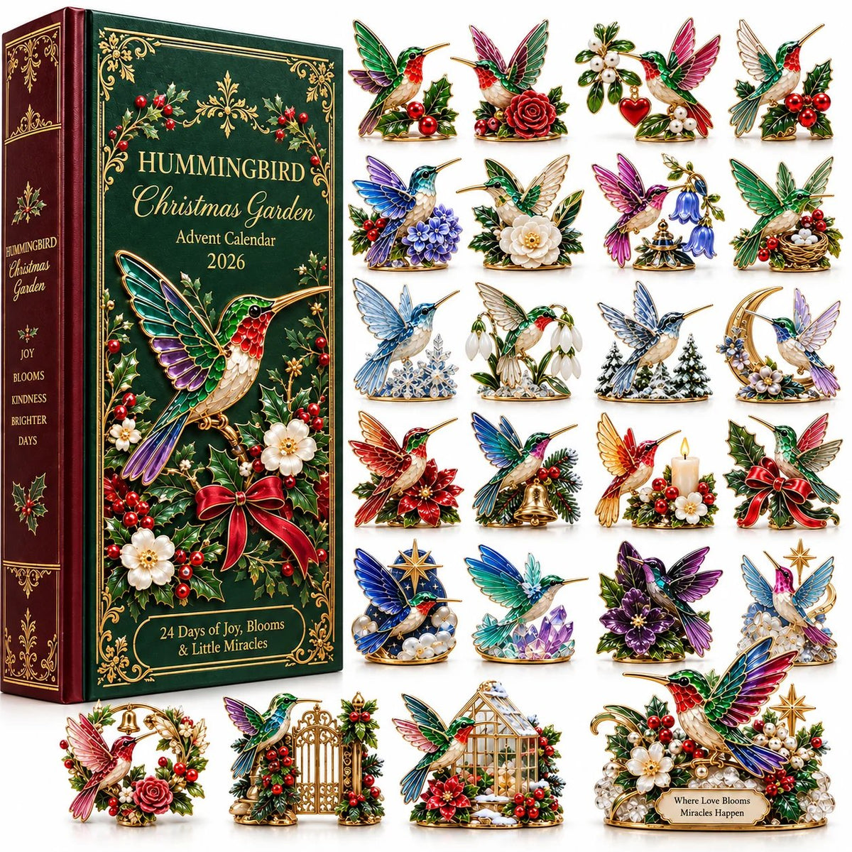 🐦24 Days of Joy in Bloom — Hummingbird Christmas Garden Advent Calendar 2026