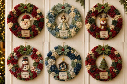 ⏰LAST DAY 49% OFF - 3D Fabric Poke Wreath DIY Kit 🎄🧡 (Video Tutorial & Finished Wreath Reference Included ✨ Beginner-friendly)