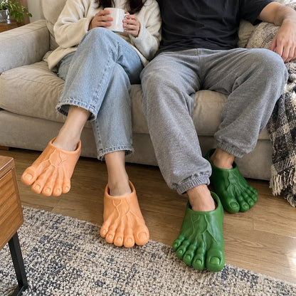 👣Giant Toe Slippers – Funny Realistic Foot Slides