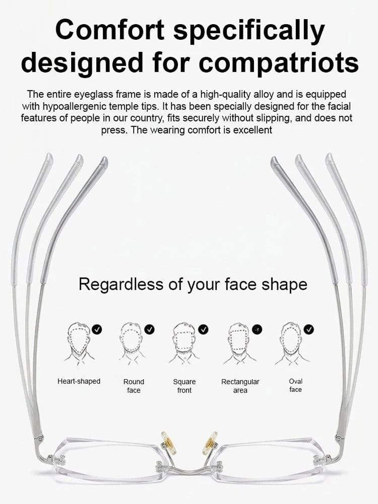 [Co-Created by Designers]Gypsophila Smart Zoom and Color-Changing Reading Glasses