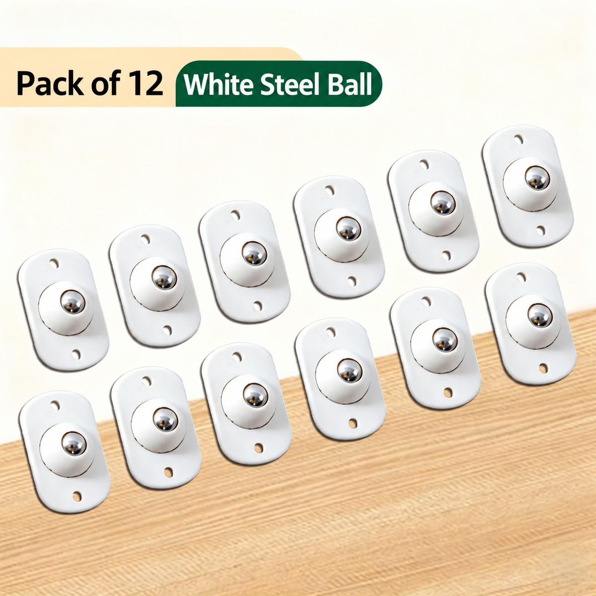 Stick-On 360° Mini Caster Wheels（12Pcs）