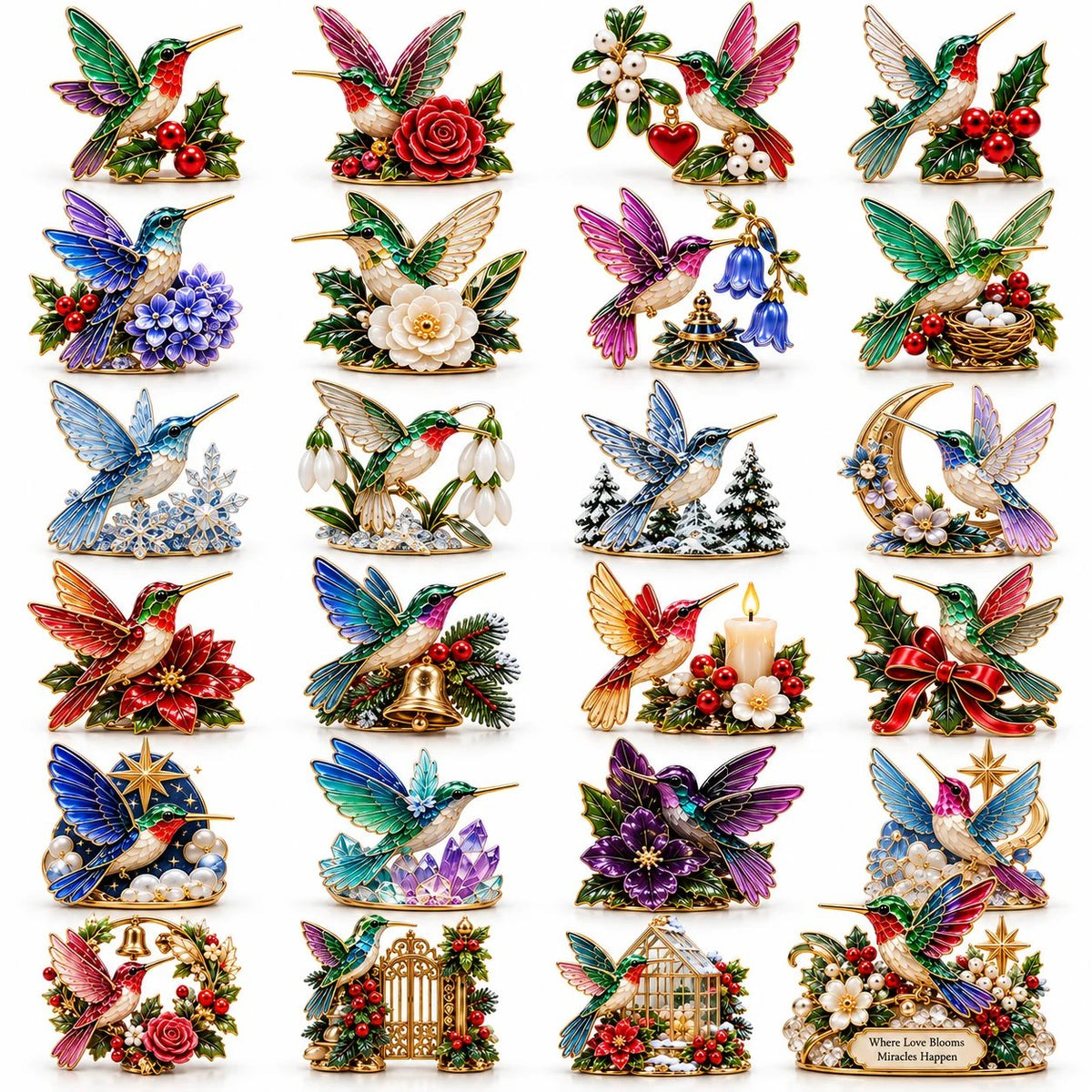 🐦24 Days of Joy in Bloom — Hummingbird Christmas Garden Advent Calendar 2026