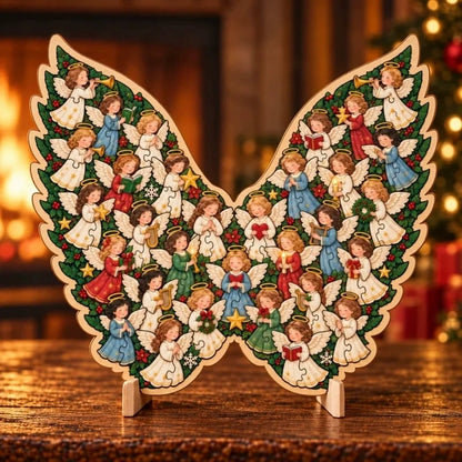⏳ Last Day 49% OFF – 🎄 20 cm Christmas Wooden Puzzle with Stand | 9 Festive Designs to Build & Display 🧩