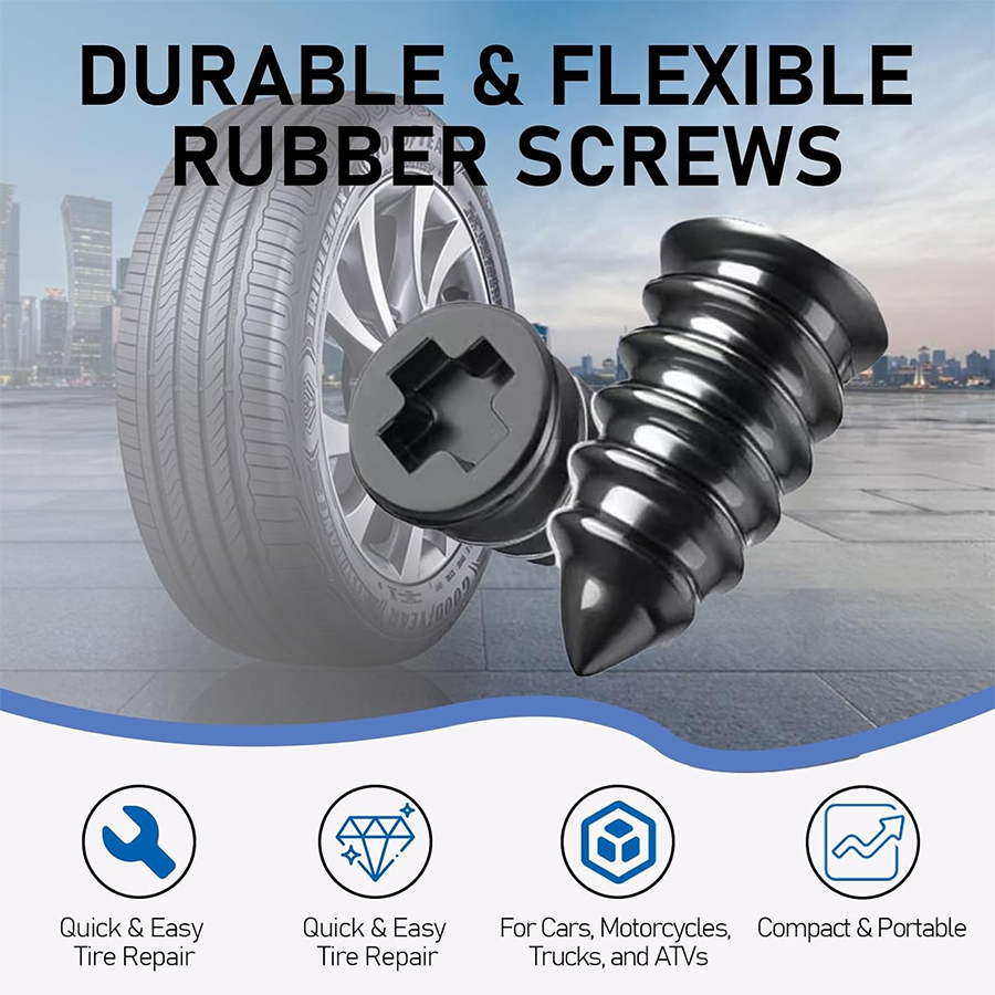 🔥Last Day 50% OFF🔥6OPCS Self-Sealing Tire Repair Rubber Nails Kit with 2 Sizes