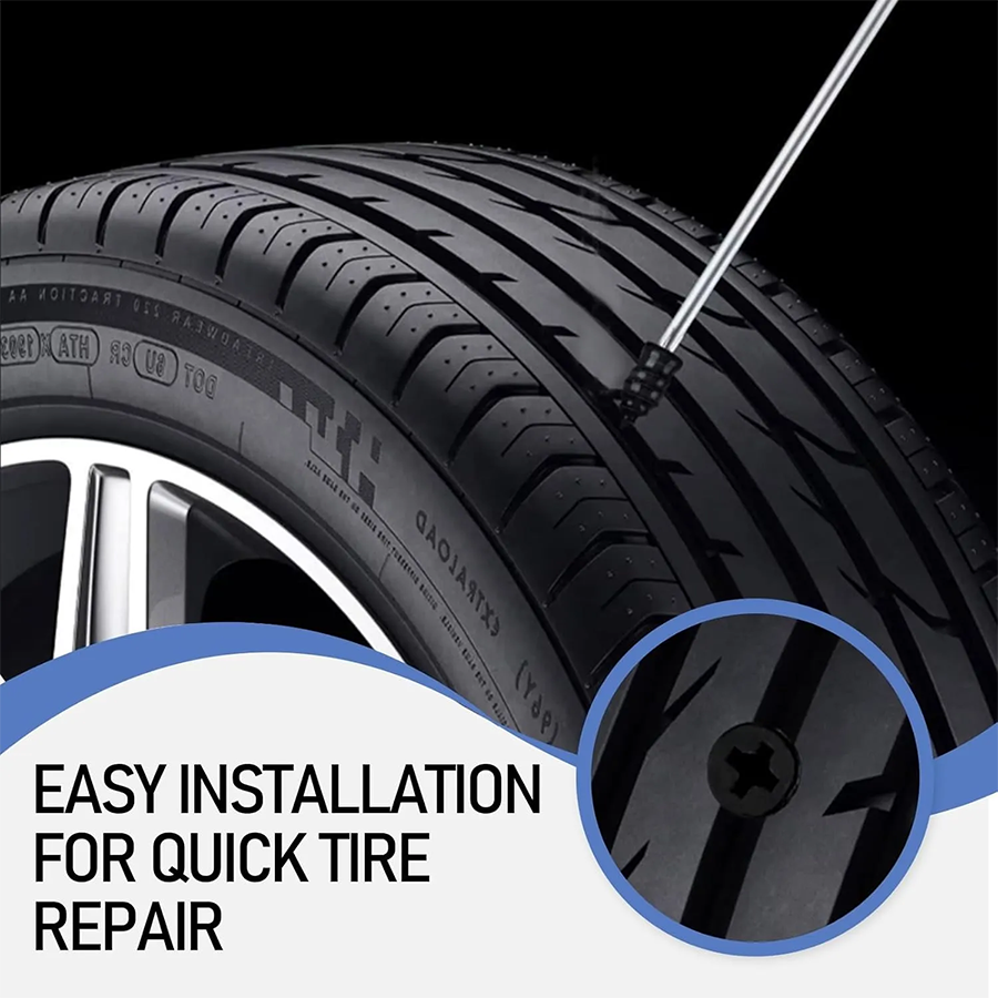 🔥Last Day 50% OFF🔥6OPCS Self-Sealing Tire Repair Rubber Nails Kit with 2 Sizes