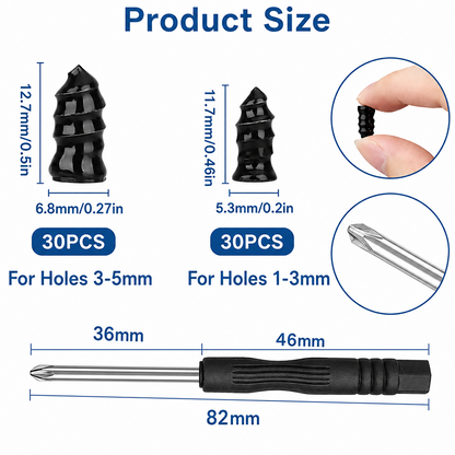 🔥Last Day 50% OFF🔥6OPCS Self-Sealing Tire Repair Rubber Nails Kit with 2 Sizes