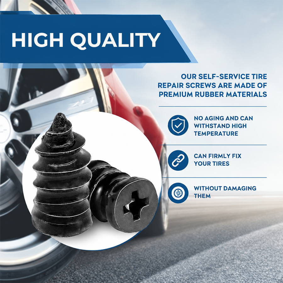 🔥Last Day 50% OFF🔥6OPCS Self-Sealing Tire Repair Rubber Nails Kit with 2 Sizes
