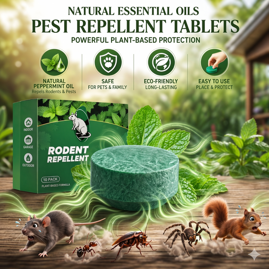 🐭 Natural Essential Oils Pest Repellent Tablets🌿