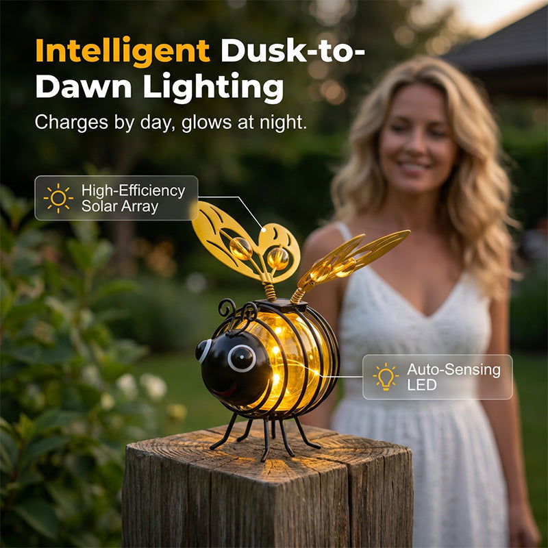 Hanging Solar Bee Light