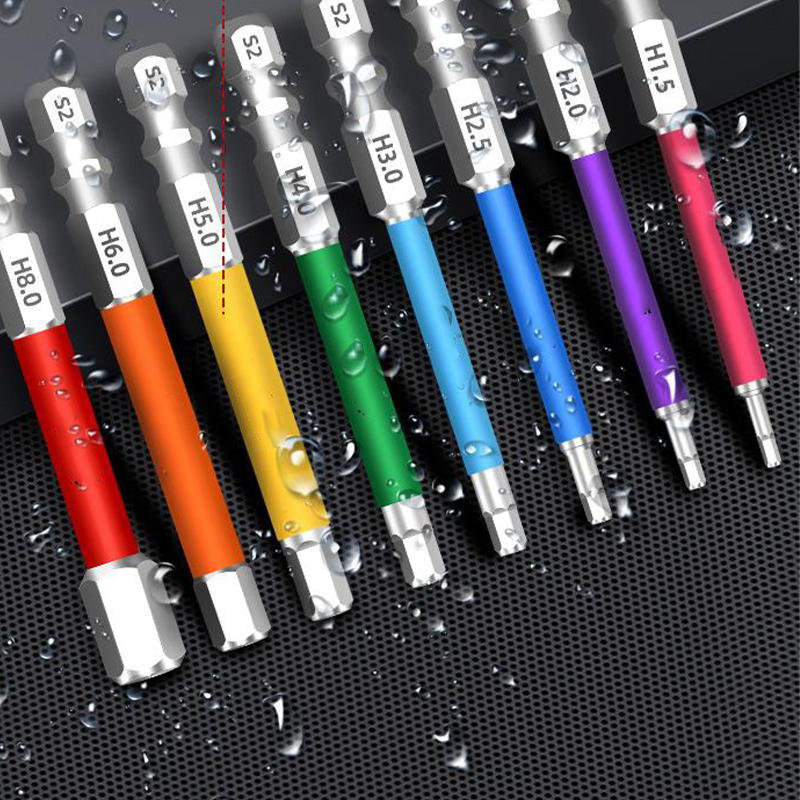 🛠️50% OFF NOW! Magnetic Anti-Slip Screwdriver Bit Set – S2 Steel Hex Driver Bits for Electric Screwdriver & Hand Repair Work