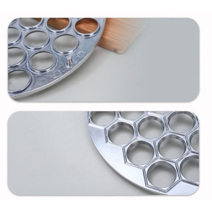 🥳2026 HOT SALE🥟🛡️ Aluminum Dumpling Mold – 37 clear cavities shape perfect dumplings without hand strain. Sturdy support prevents deformation – no more broken dumplings! 🍽️✅